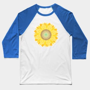 Zen Sunflower Baseball T-Shirt